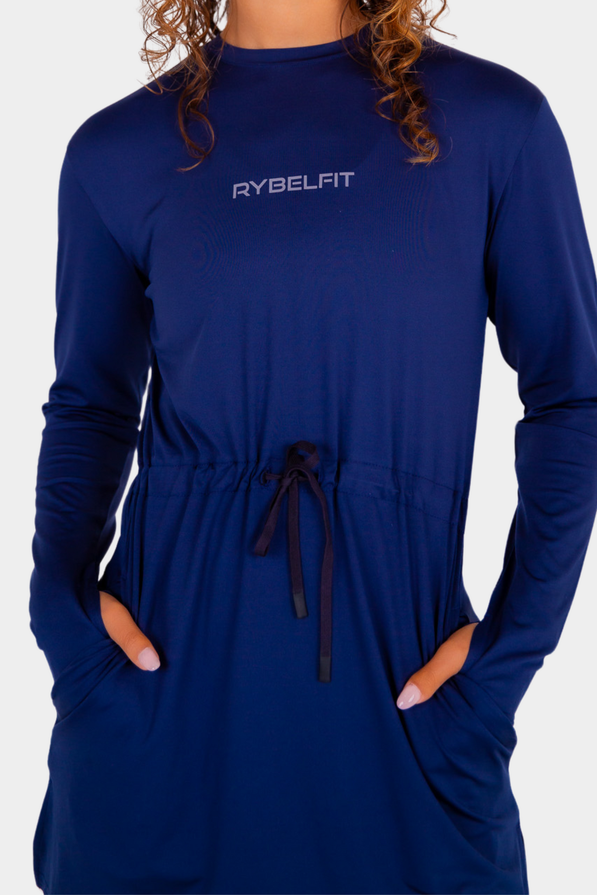 Performance Modest Activewear Dress (Blue)