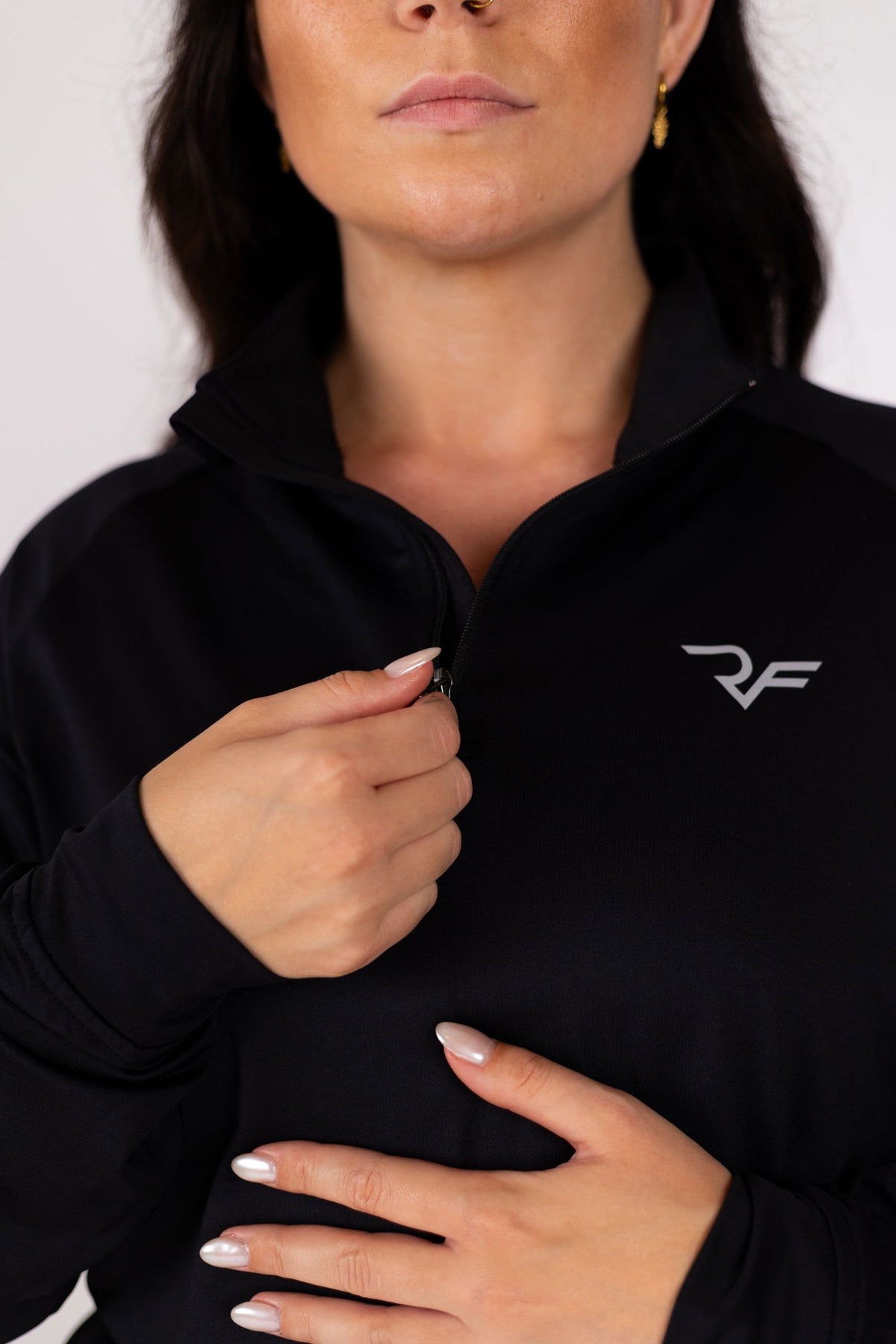 Hyper-Tech 1/4 Zipper Women (Black) - RYBELFIT Sportswear