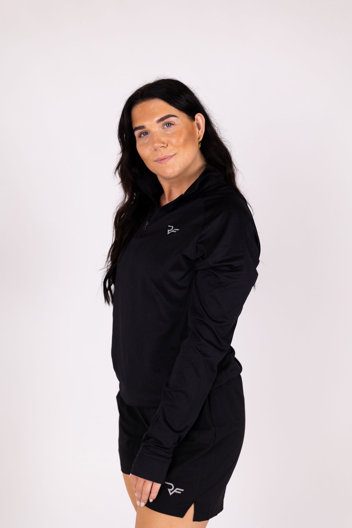 Hyper-Tech 1/4 Zipper Women (Black) - RYBELFIT Sportswear