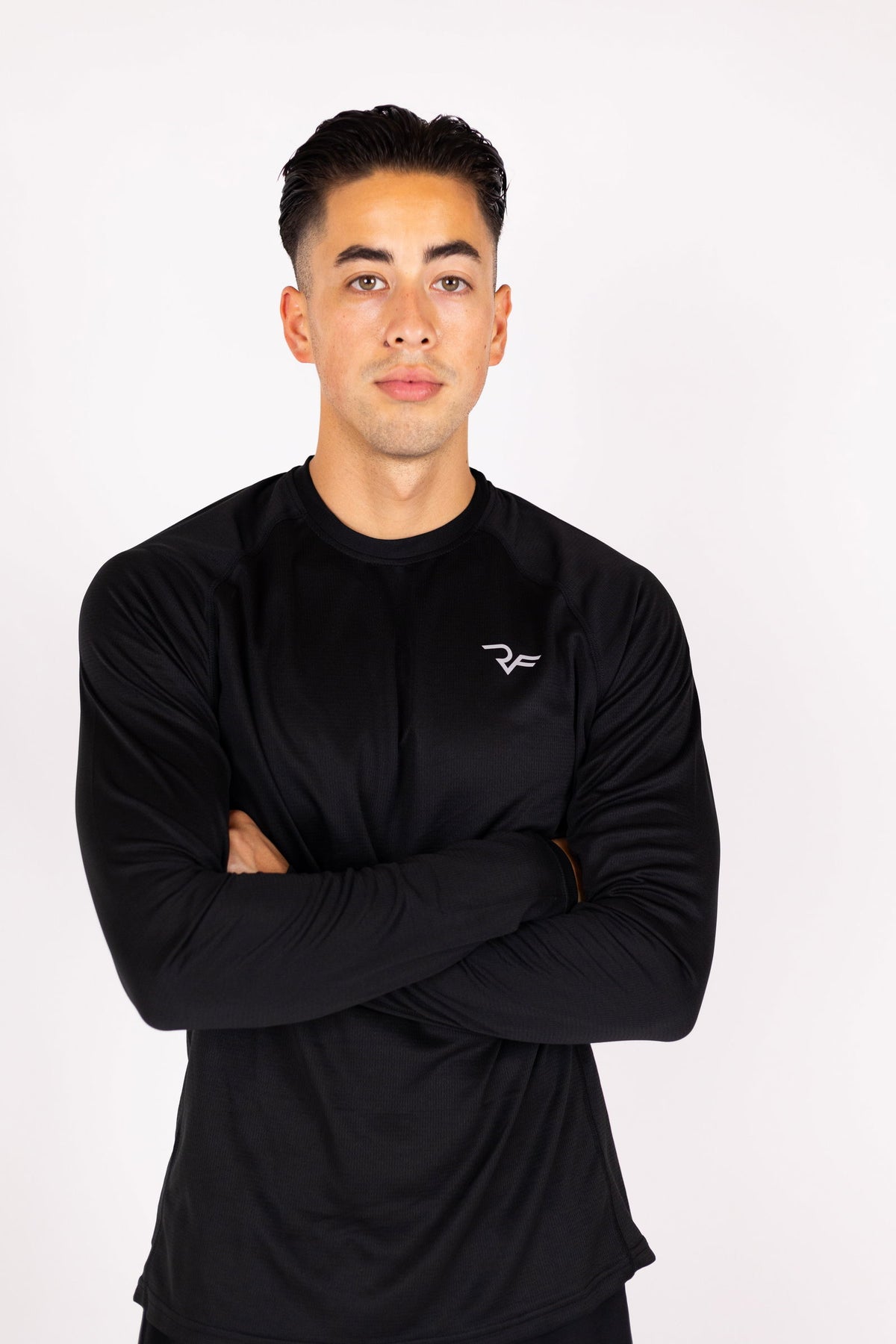 Aero-Vent Long Sleeve Shirt (Black) - RYBELFIT Sportswear