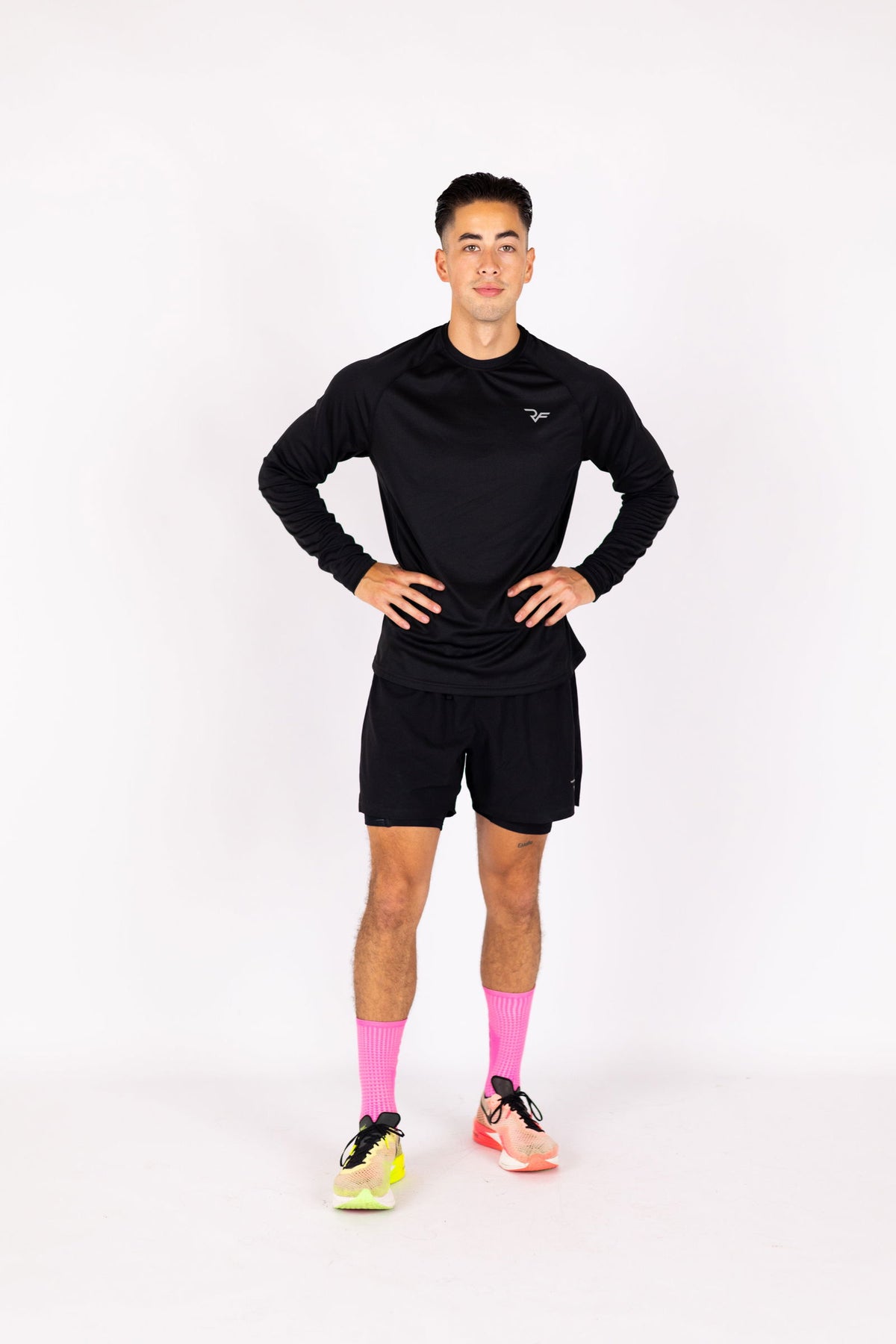 Aero-Vent Long Sleeve Shirt (Black) - RYBELFIT Sportswear