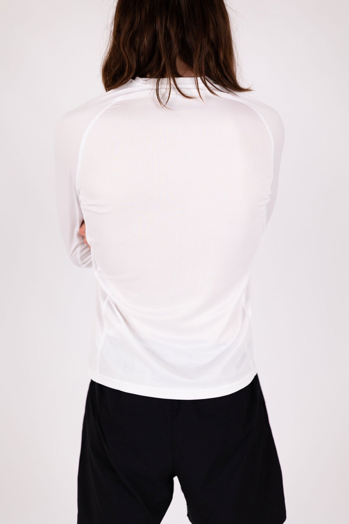 Aero-Vent Long Sleeve Shirt (White) - RYBELFIT Sportswear