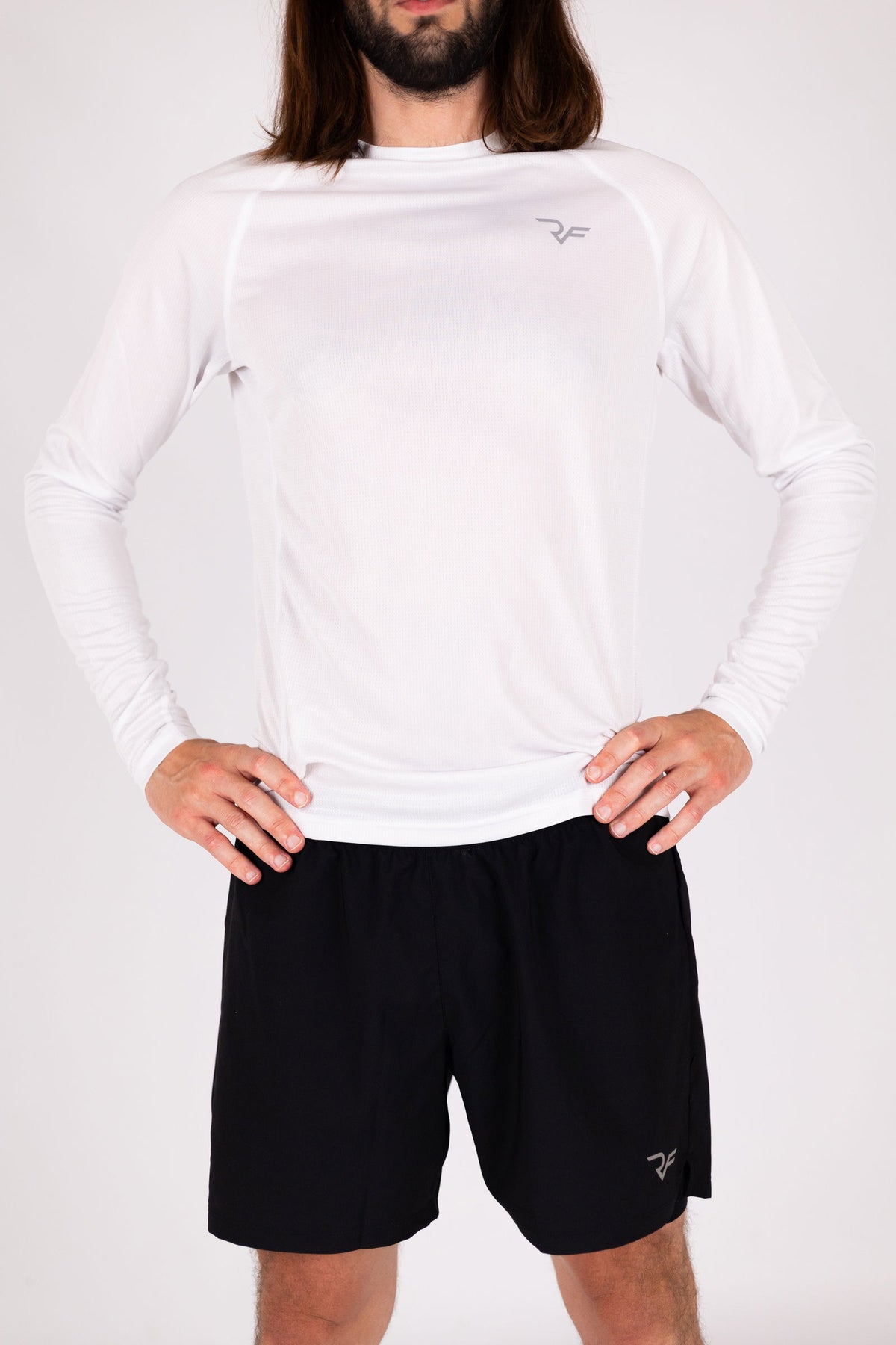 Aero-Vent Long Sleeve Shirt (White) - RYBELFIT Sportswear