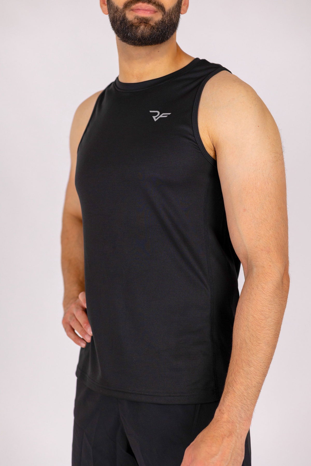 Aero-Vent Singlet (Black) - RYBELFIT Sportswear