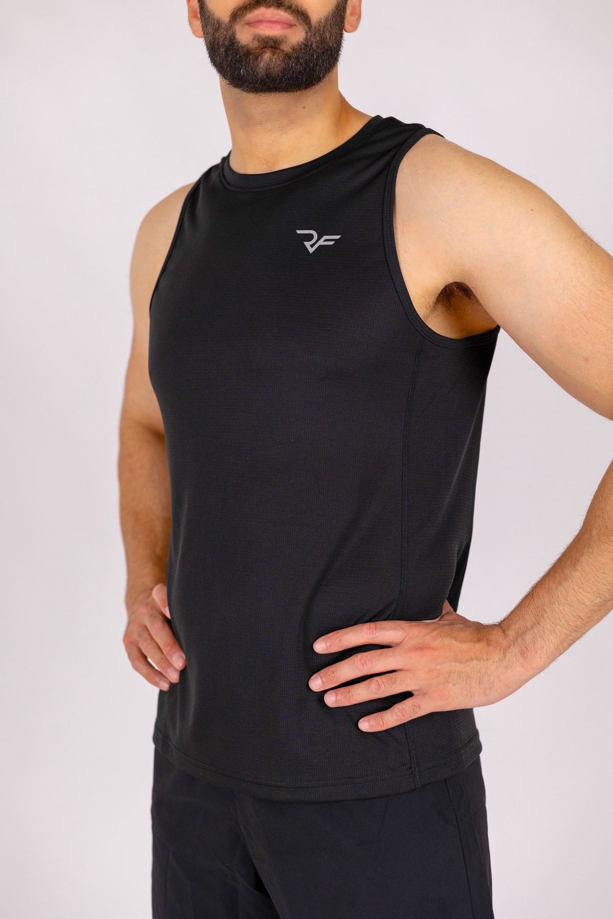 Aero-Vent Singlet (Black) - RYBELFIT Sportswear