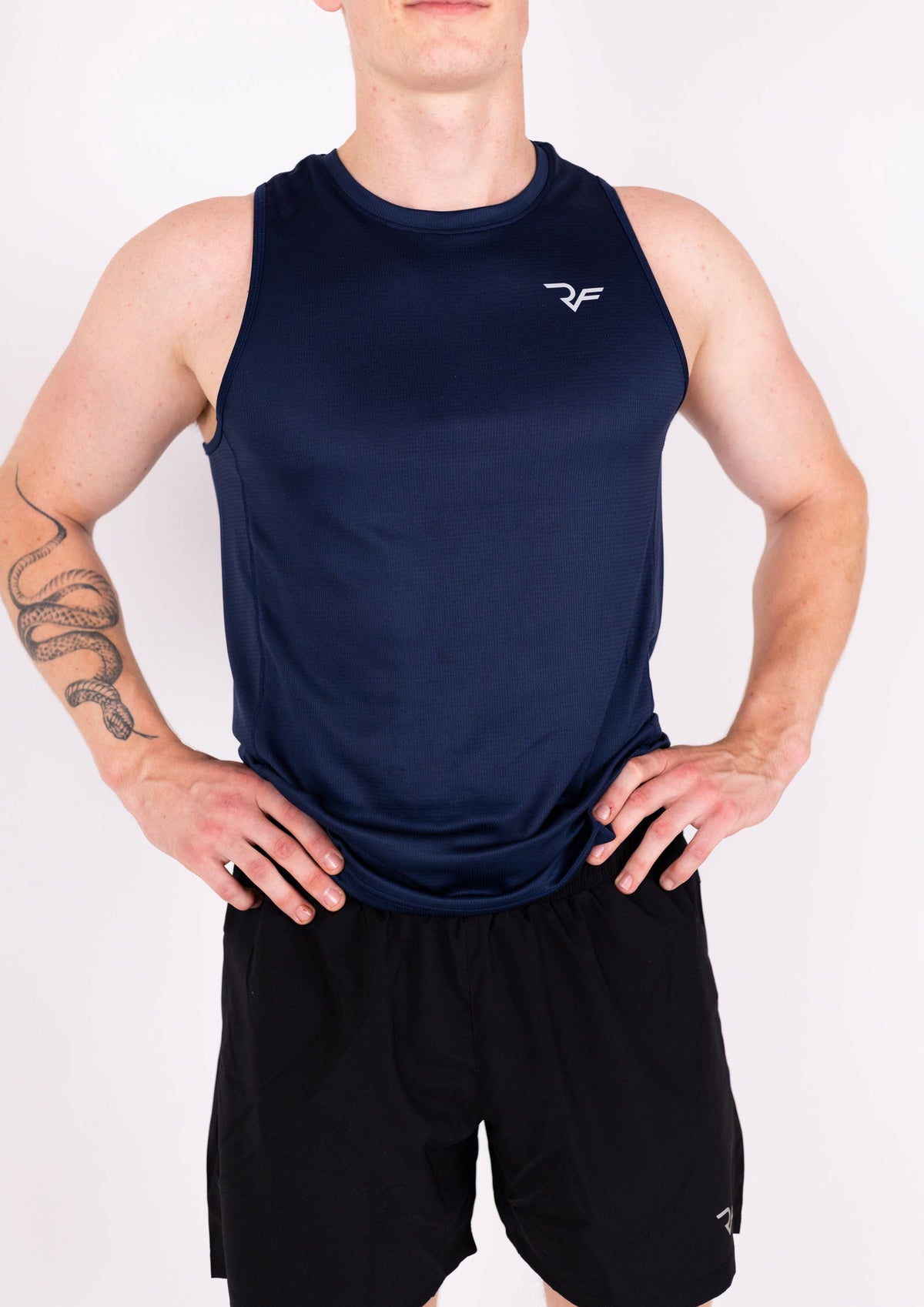 Aero-Vent Singlet (Black Iris) - RYBELFIT Sportswear