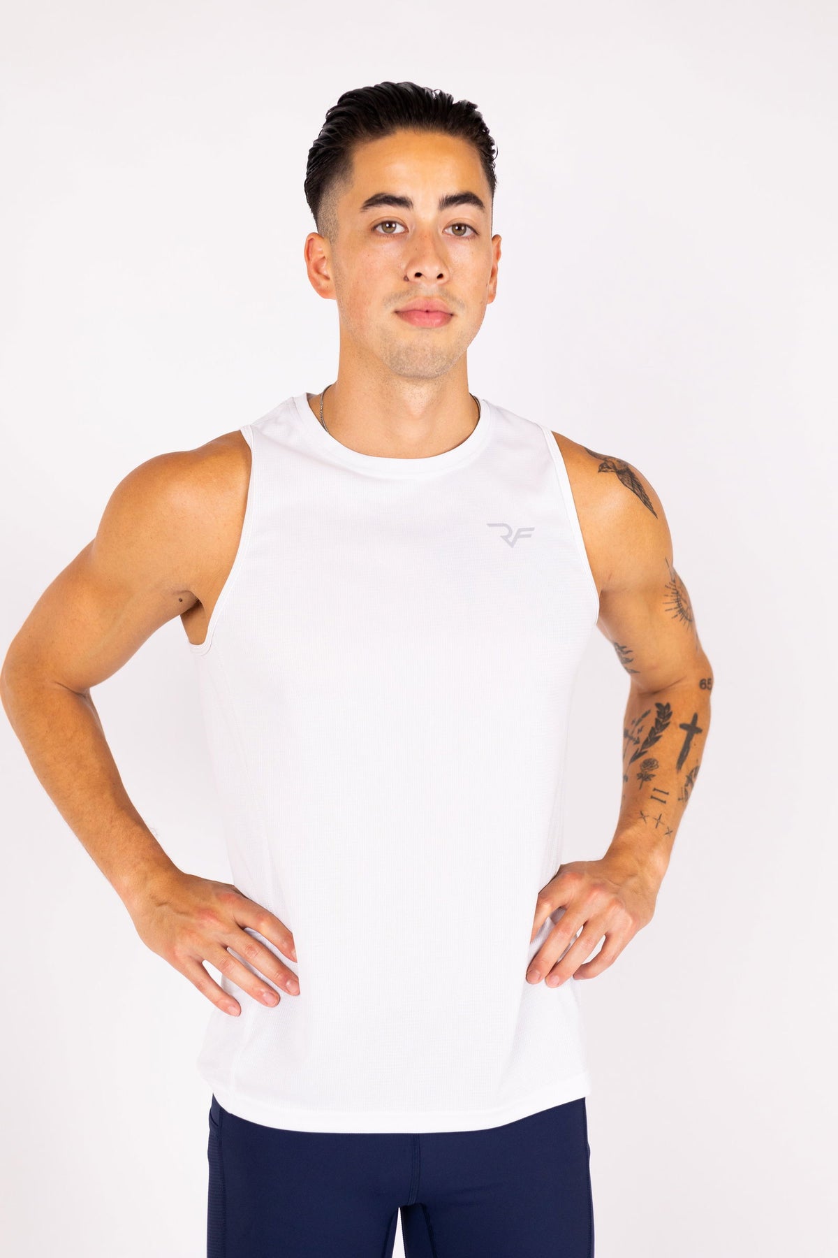 Aero-Vent Singlet (White) - RYBELFIT Sportswear