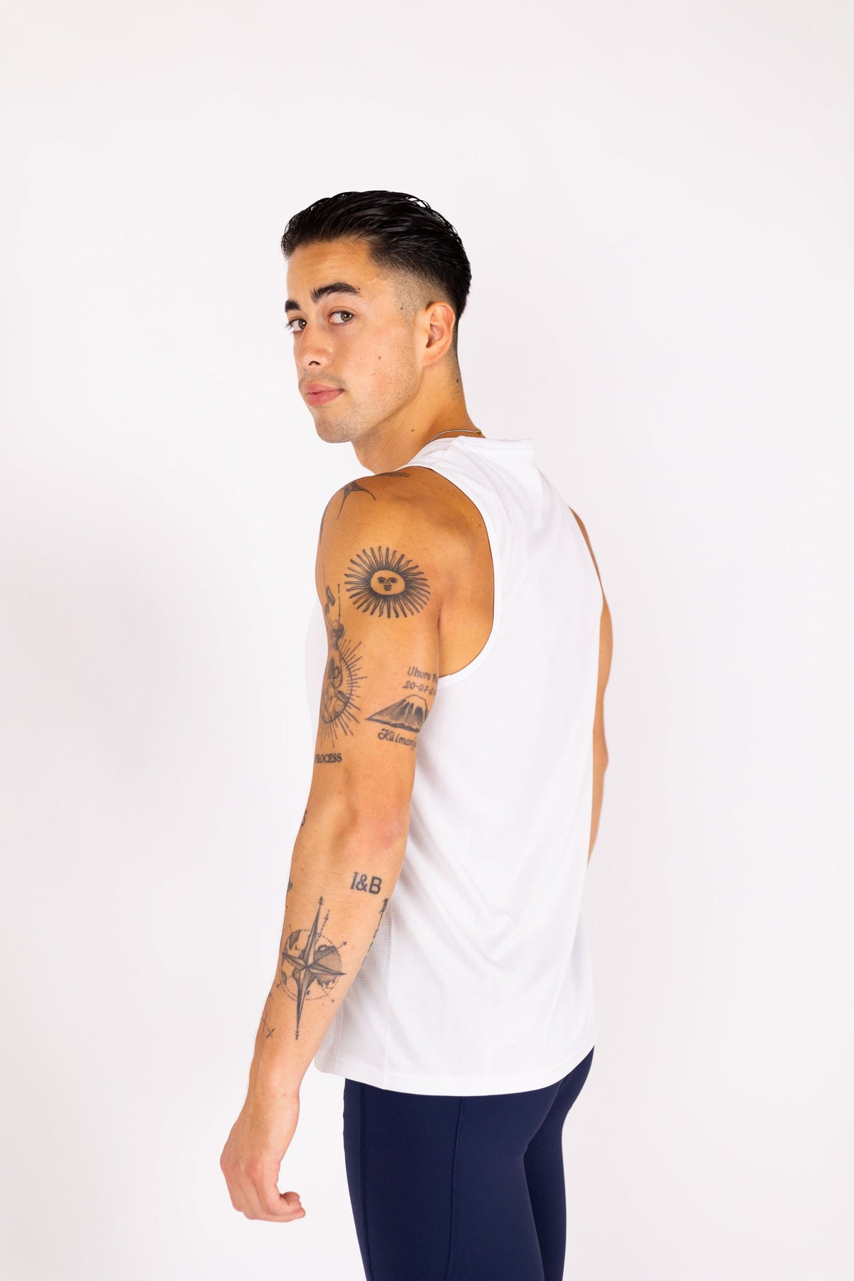 Aero-Vent Singlet (White) - RYBELFIT Sportswear