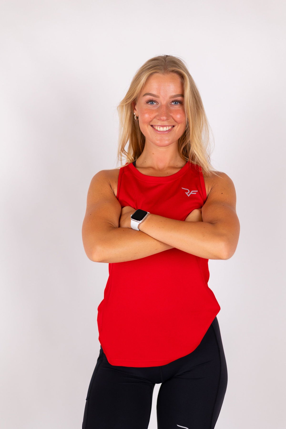 Aero-Vent Singlet Women (Red) - RYBELFIT Sportswear