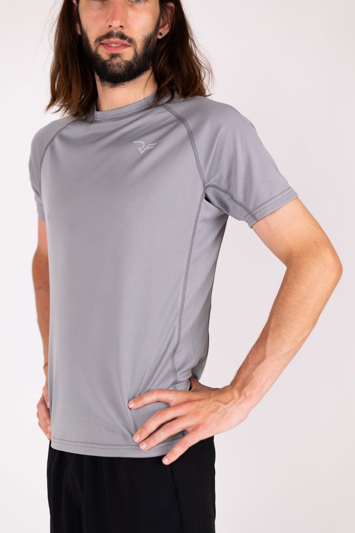 Aero-Vent T-shirt (Steel Grey) - RYBELFIT Sportswear
