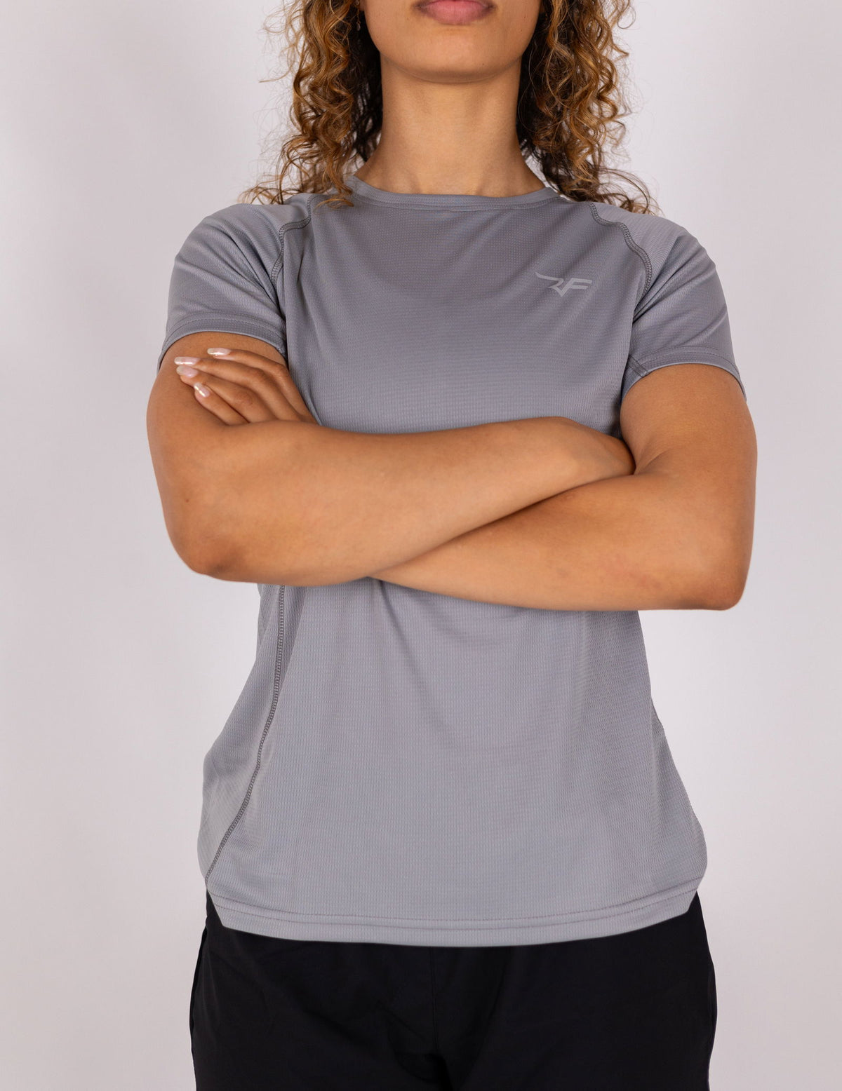 Aero-Vent T-shirt Women (Steel Grey) - RYBELFIT Sportswear