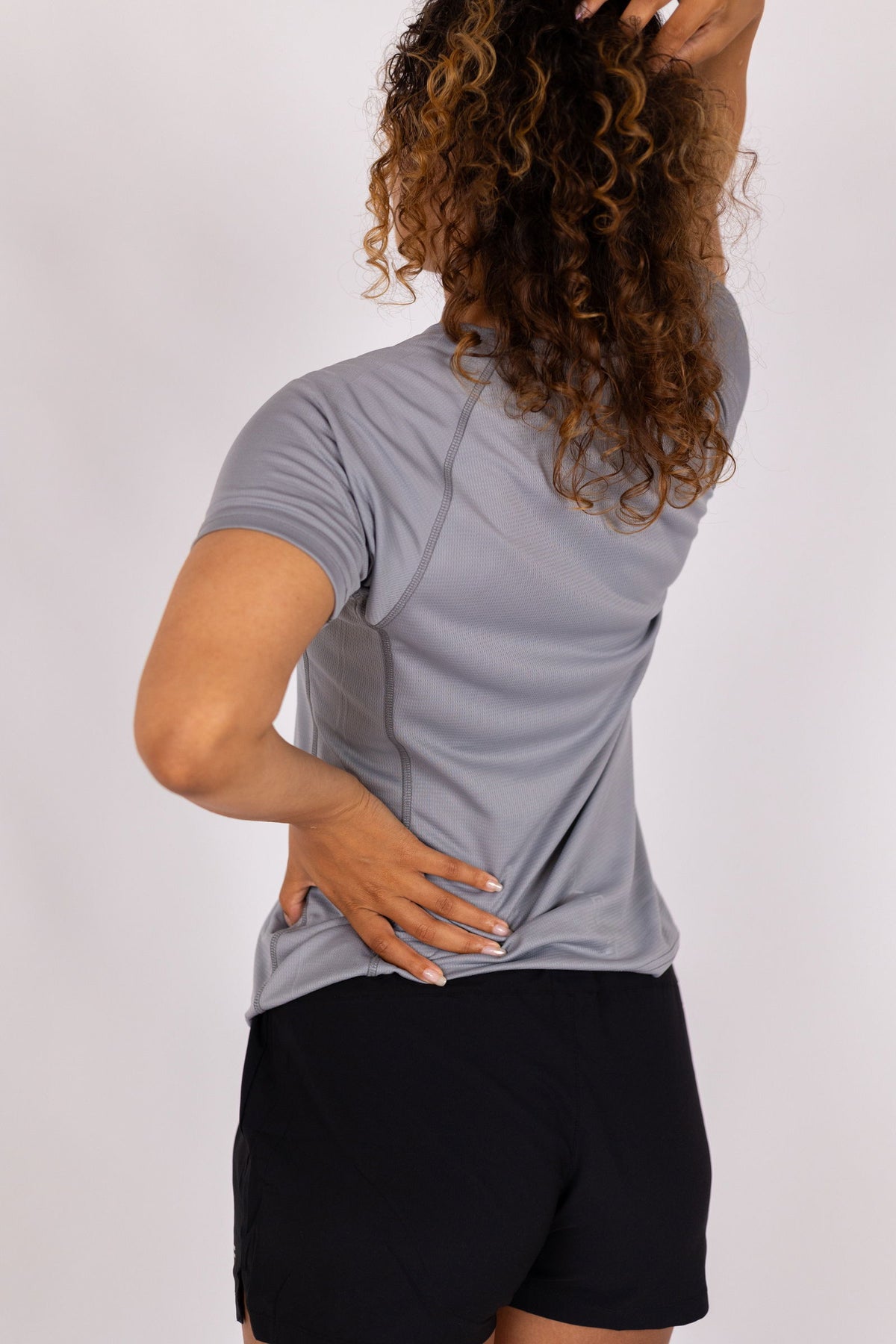 Aero-Vent T-shirt Women (Steel Grey) - RYBELFIT Sportswear