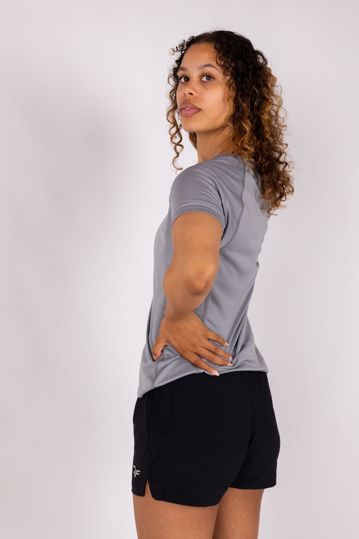 Aero-Vent T-shirt Women (Steel Grey) - RYBELFIT Sportswear