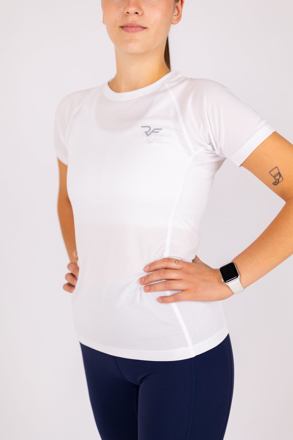 Aero-Vent T-shirt Women (White) - RYBELFIT Sportswear