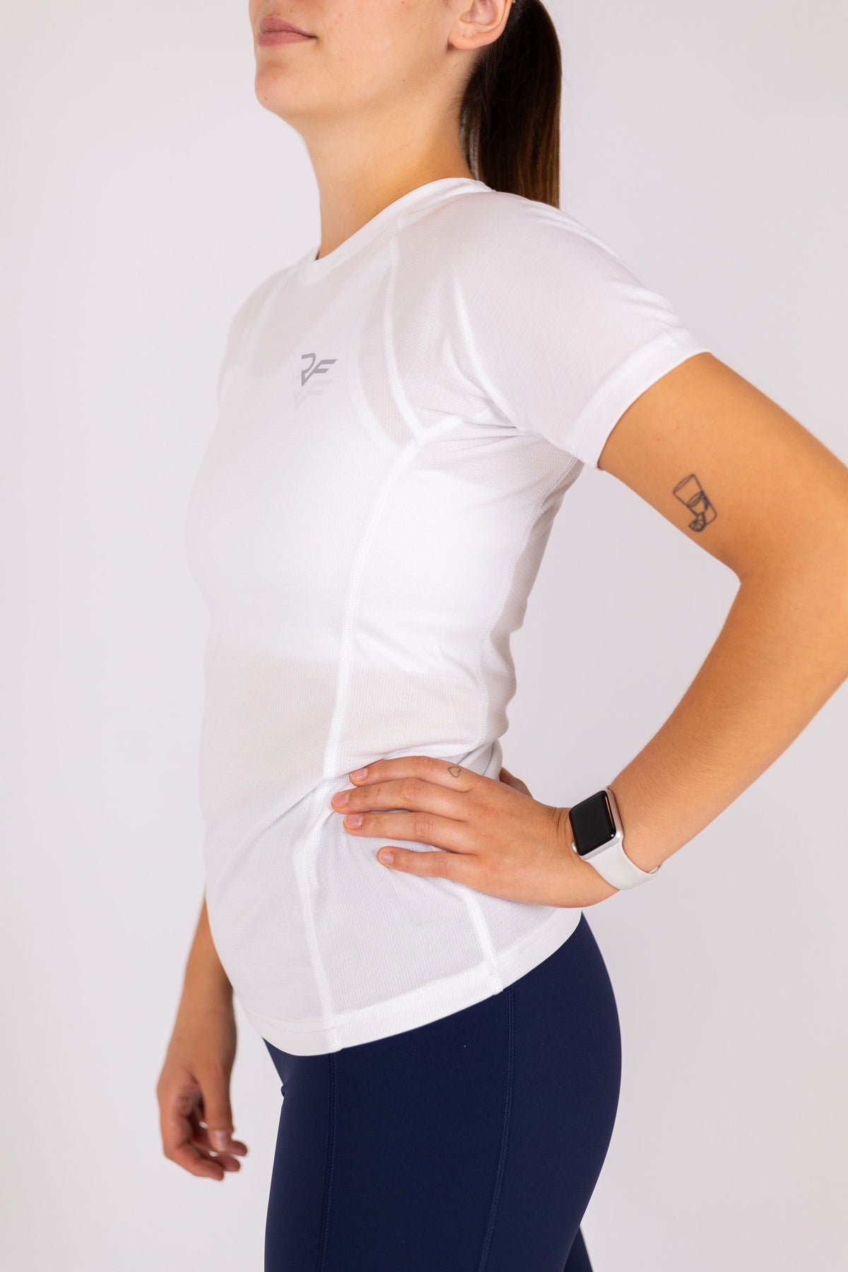 Aero-Vent T-shirt Women (White) - RYBELFIT Sportswear
