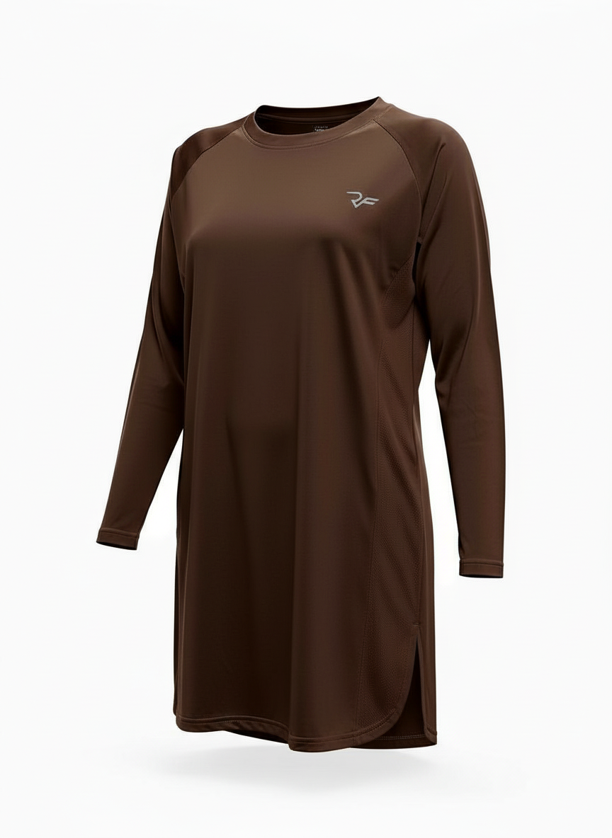 Origin Modest Dress (Chocolate)