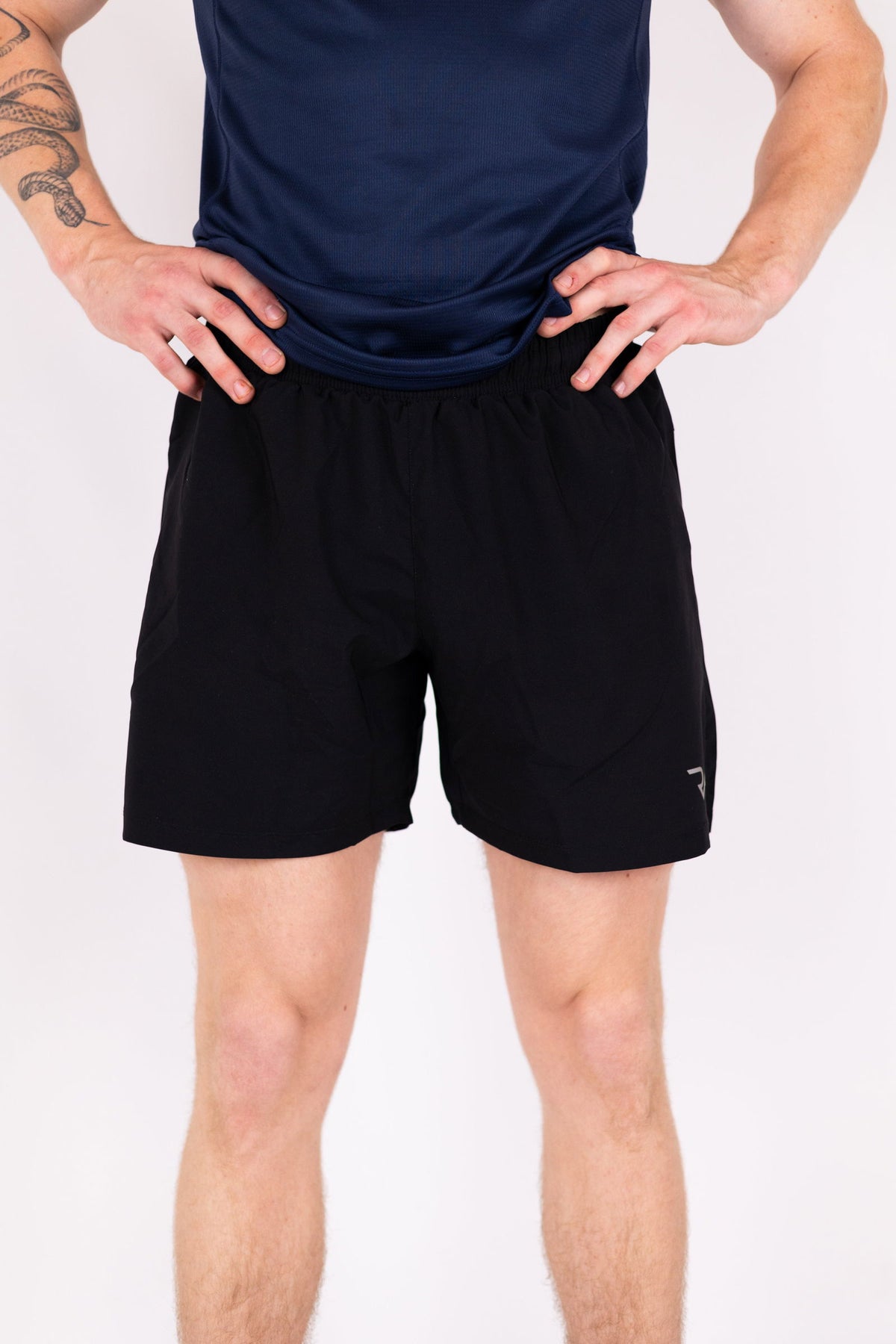 InfinixPace Core Shorts (Black) - RYBELFIT Sportswear