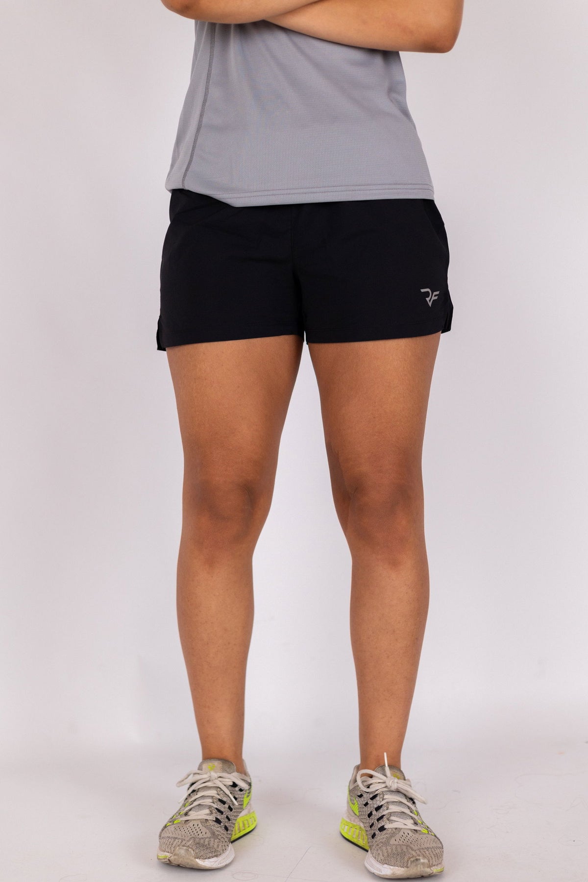 InfinixPace Core Shorts Women (Black) - RYBELFIT Sportswear