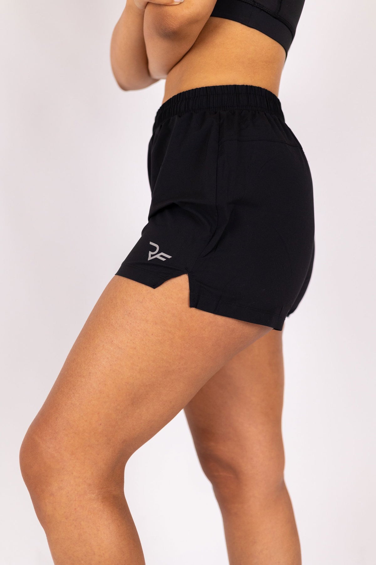 InfinixPace Core Shorts Women (Black) - RYBELFIT Sportswear