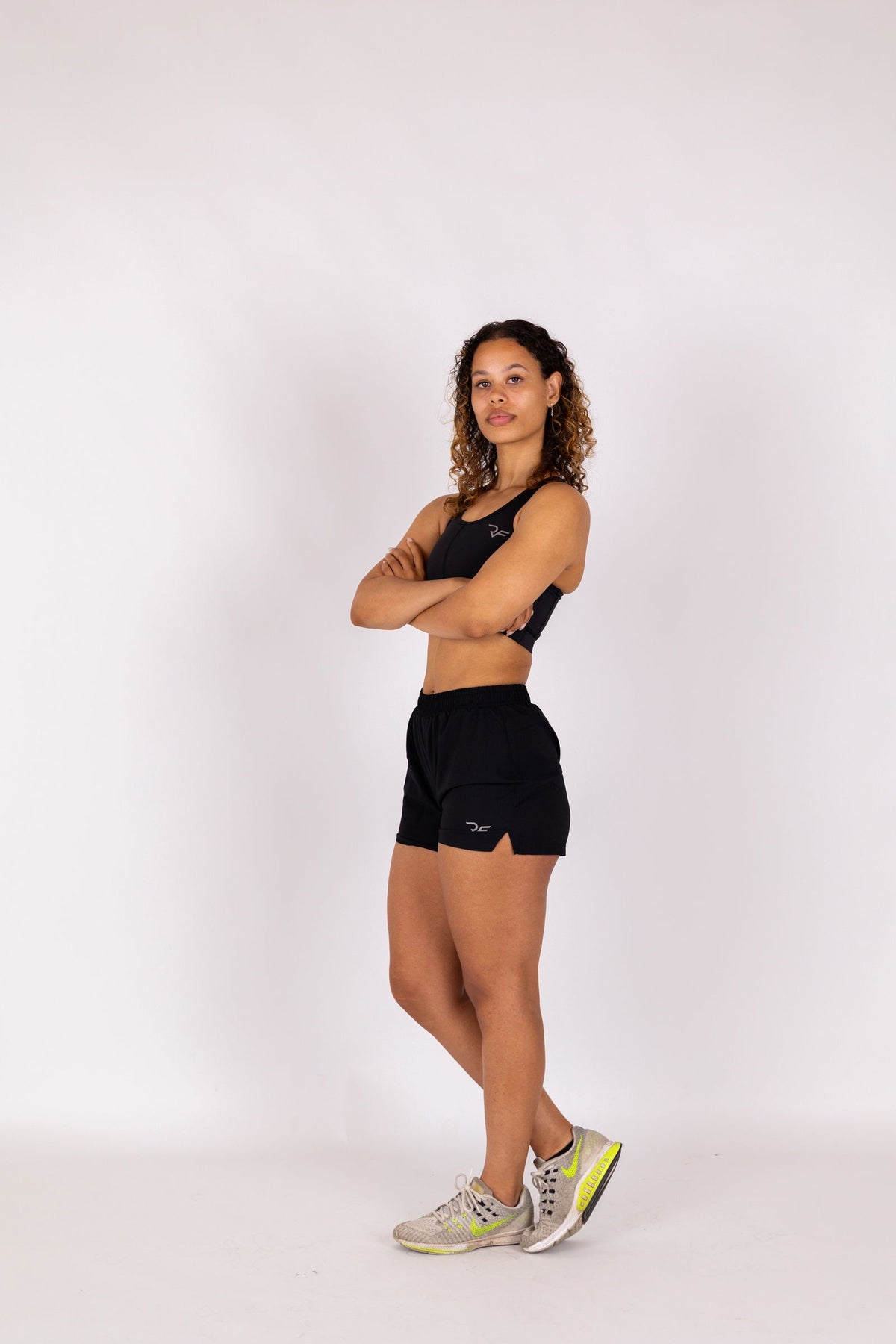 InfinixPace Core Shorts Women (Black) - RYBELFIT Sportswear