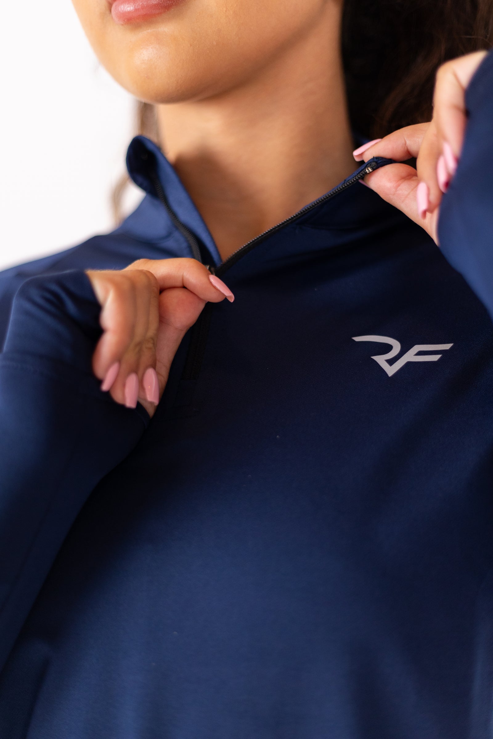 Hyper-Tech 1/4 Zipper Women (Black Iris) - RYBELFIT Sportswear