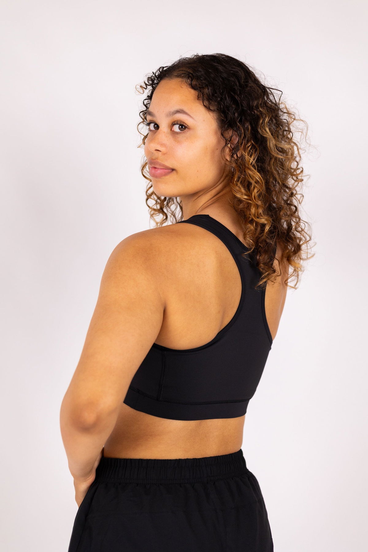 Peakmotion Sports Bra (Black) - RYBELFIT Sportswear