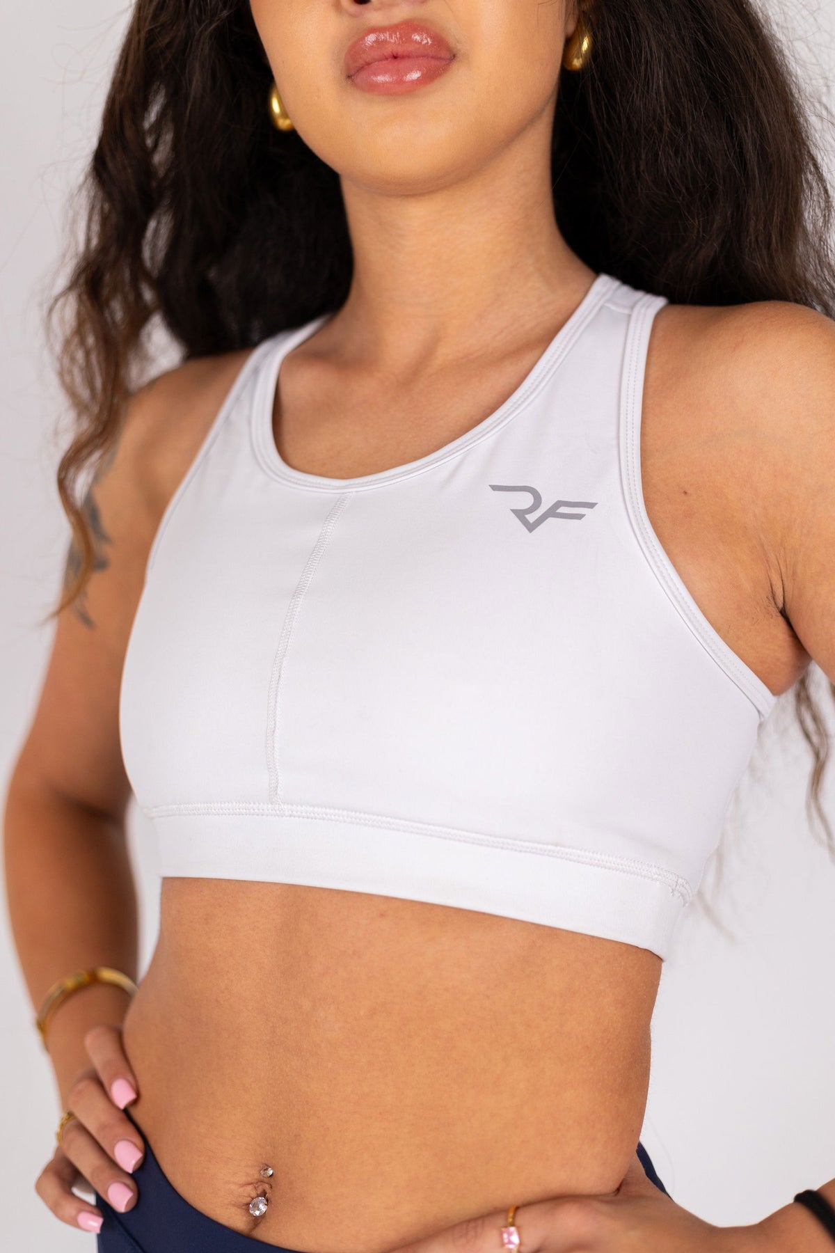 Peakmotion Sports Bra (White) - RYBELFIT Sportswear