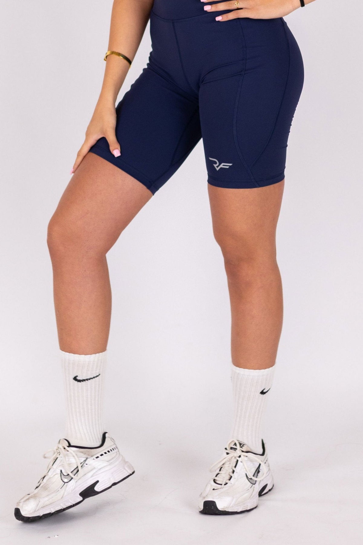 Performance Tight Shorts Women (Black Iris) - RYBELFIT Sportswear