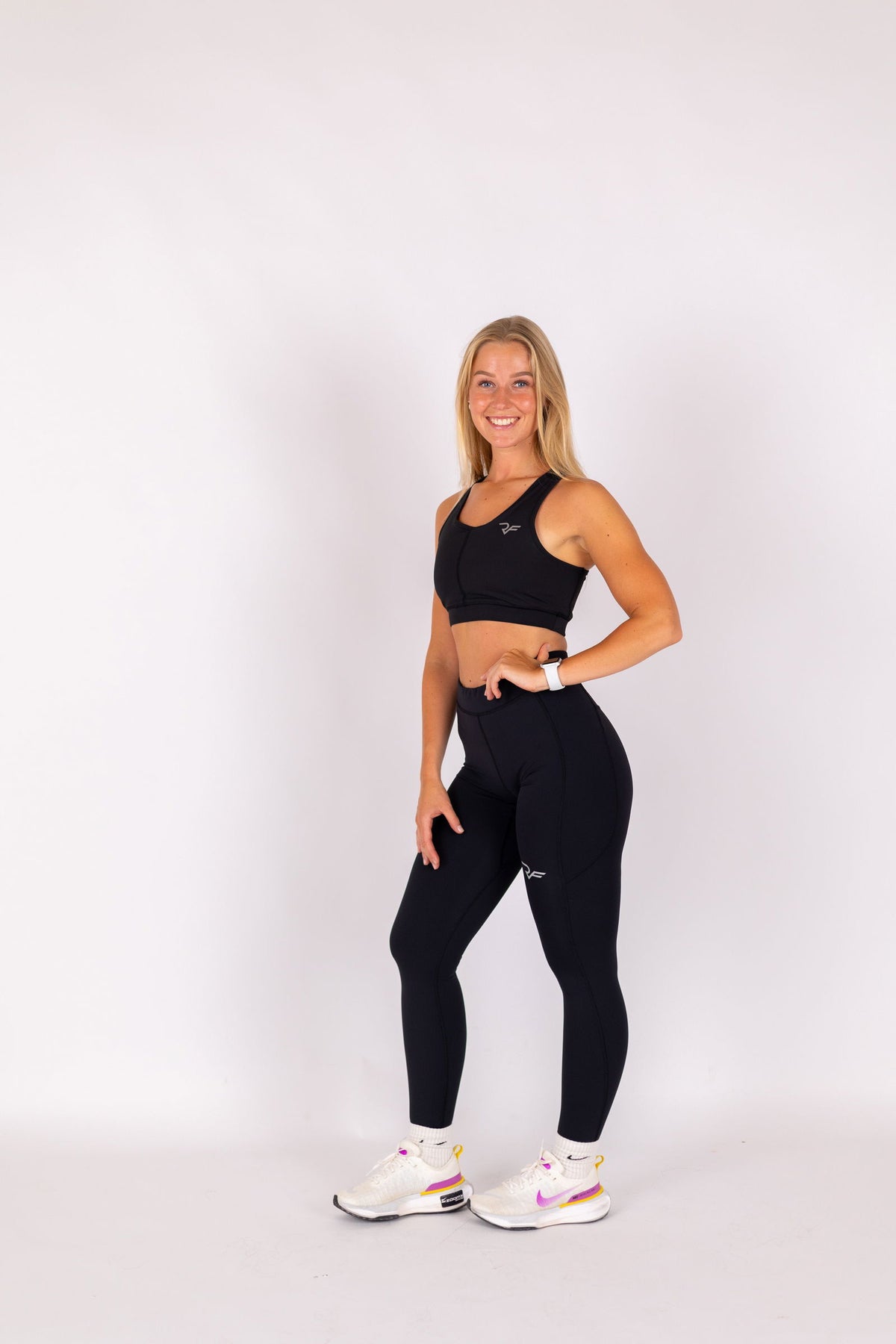 Performance Tights Women (Black) - RYBELFIT Sportswear
